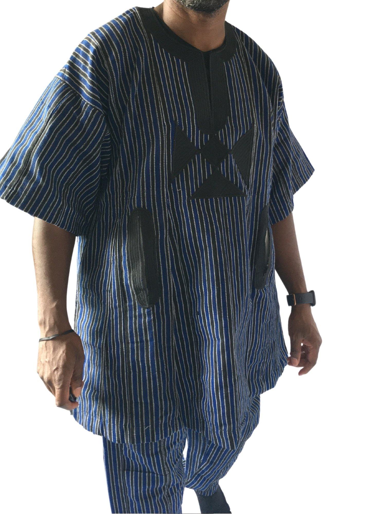 African Woven Tops and Bottoms Ensemble -Contemporary and Colorful Ensemble-African apparel and accessories