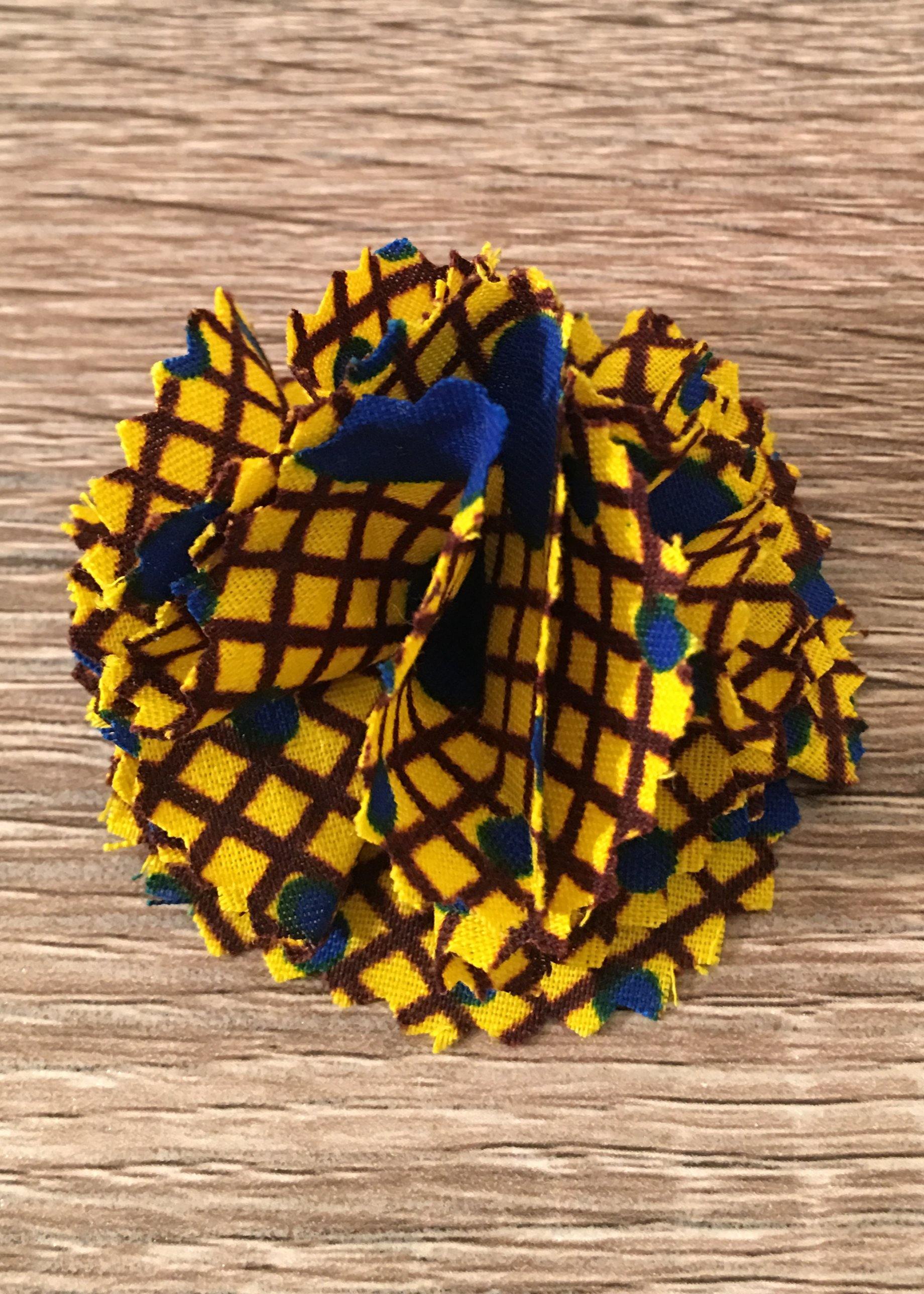 Lapel Pins in African Print -Contemporary and Colorful Ensemble-African apparel and accessories
