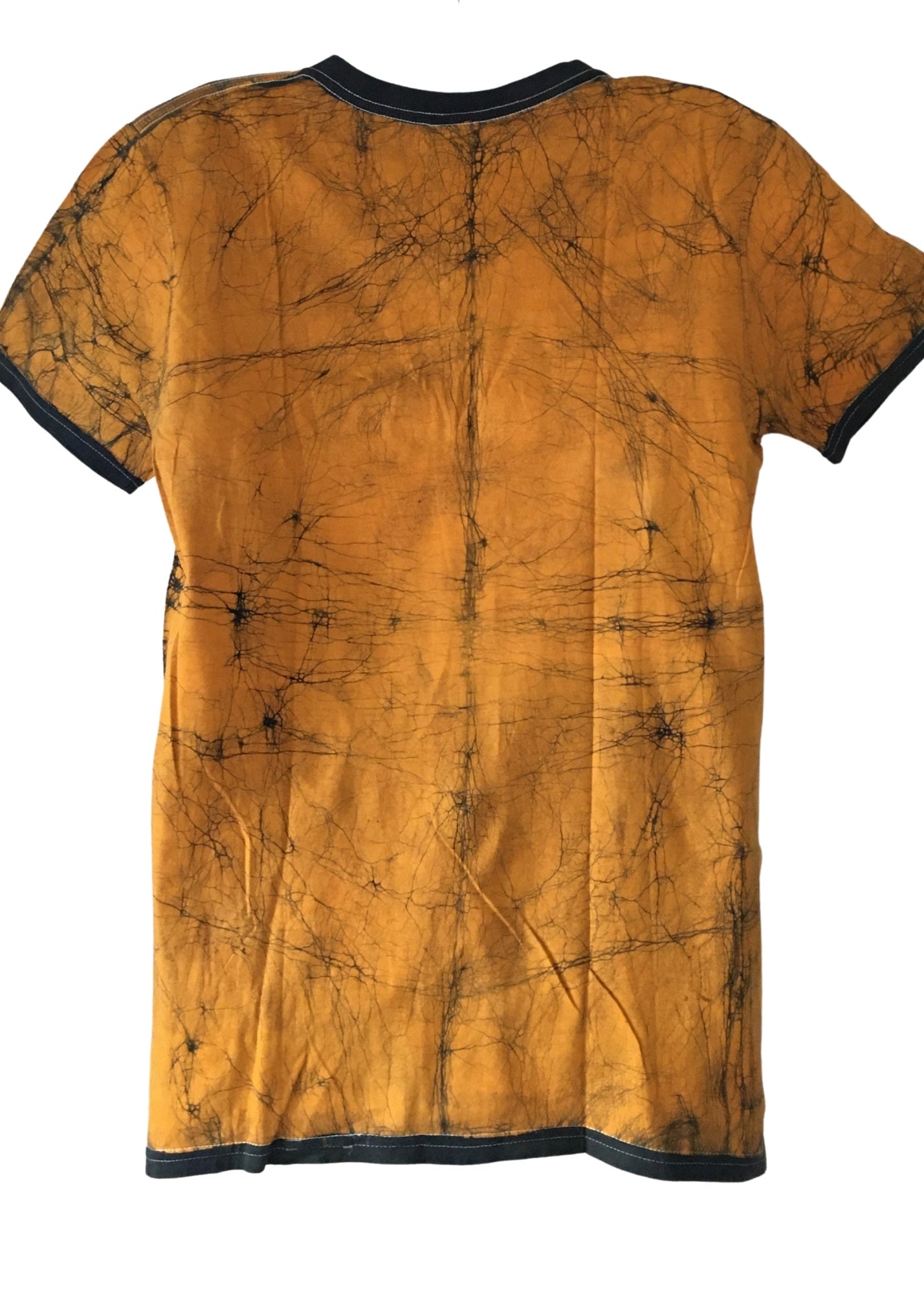 Gold and Green V neck T-shirt with Adinkra Symbols | Contemporary and Colorful Ensemble