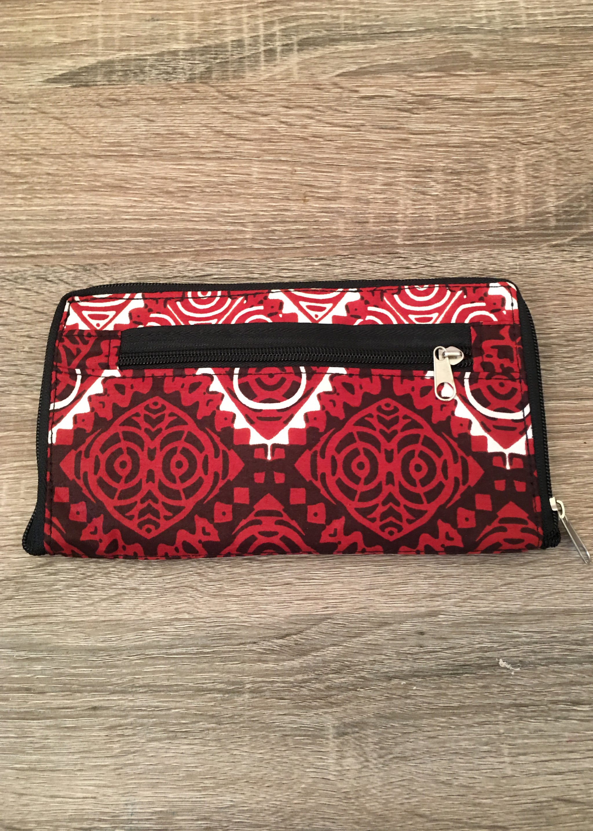 Foldable Tote Bag Red and White -Contemporary and Colorful Ensemble-African apparel and accessories