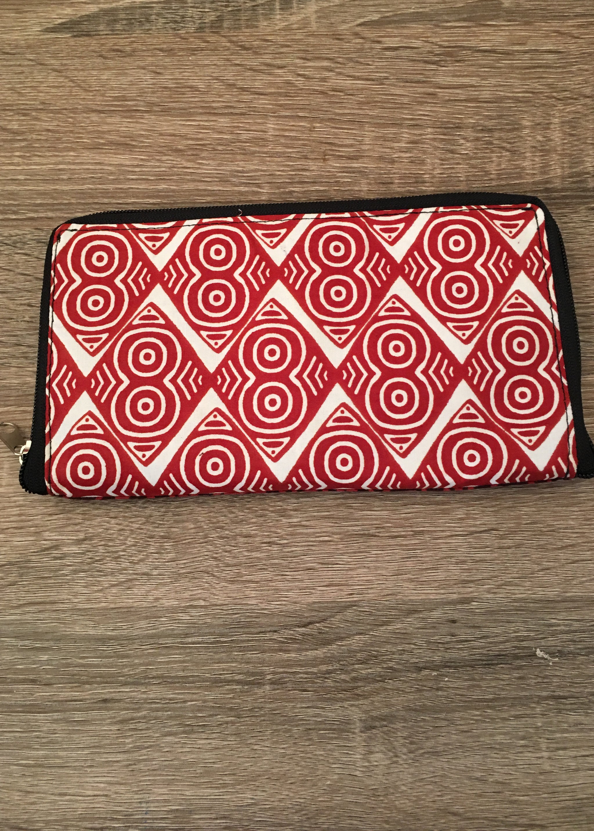 Foldable Tote Bag Red and White-Contemporary and Colorful Ensemble-African apparel and accessories